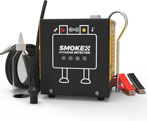Smoke Machine Automotive Diagnostic Detector - EVAP Smoke Leak Tester for Auto Mechanics | 30s Leak Identification Built-in Air Pump 12V DC Smoke Tester for Vehicle Systems Professional Mechanics