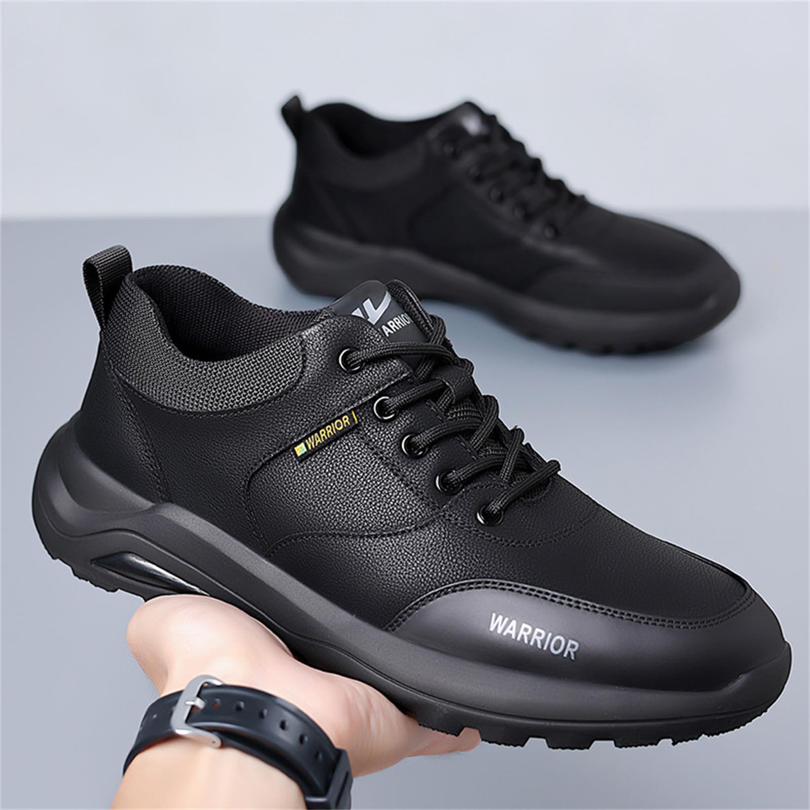 JiuQing Męskie skórzane trampki Casual Business Dress Shoes Wygodne buty do chodzenia z miękkim dnem