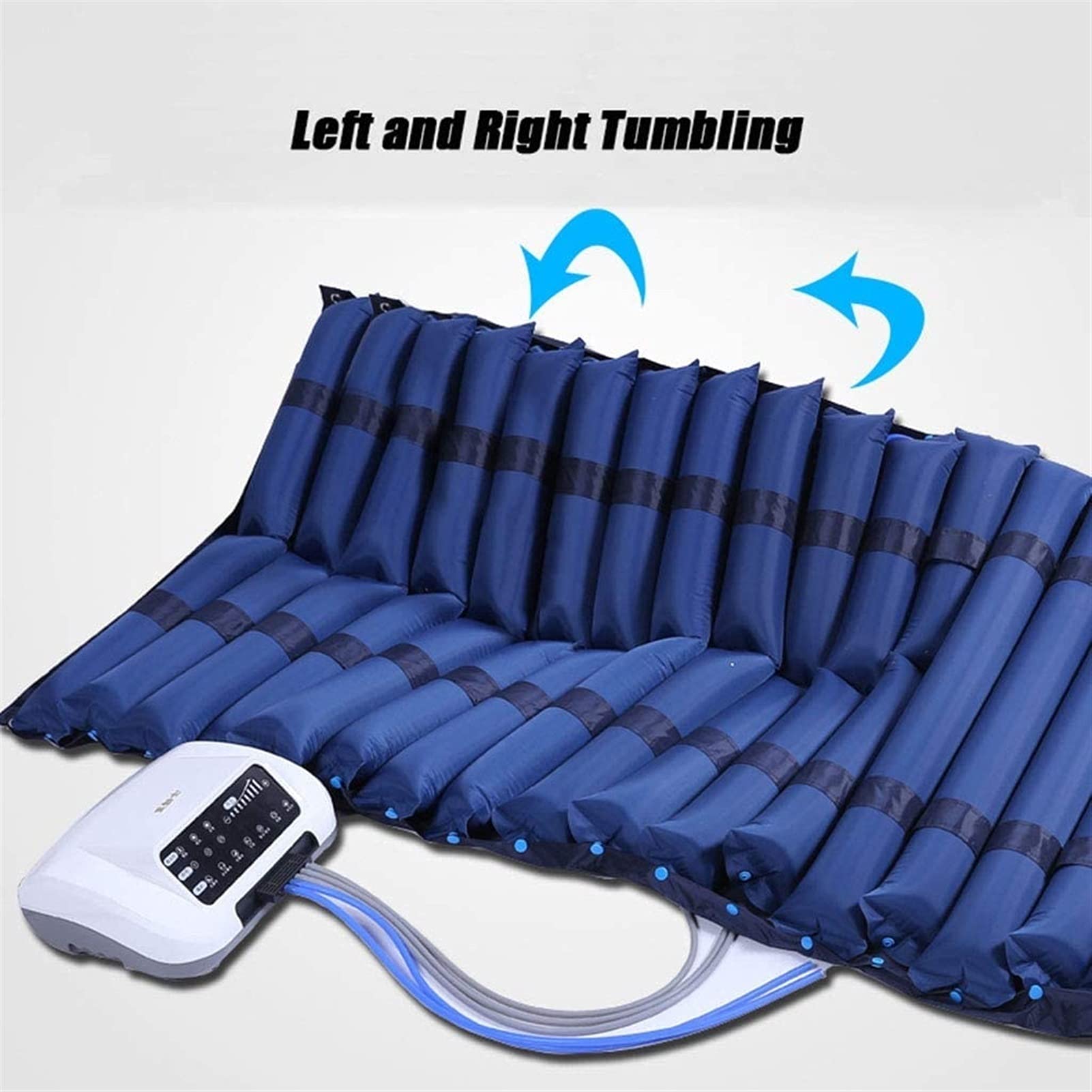 Cojín Inflable Antiescaras, Volteo Automático para Pacientes Ancianos Paralíticos, Cama Inflable Antiescaras, Cuidado En El Hogar con Bomba Eléctrica Ultra Silenciosa