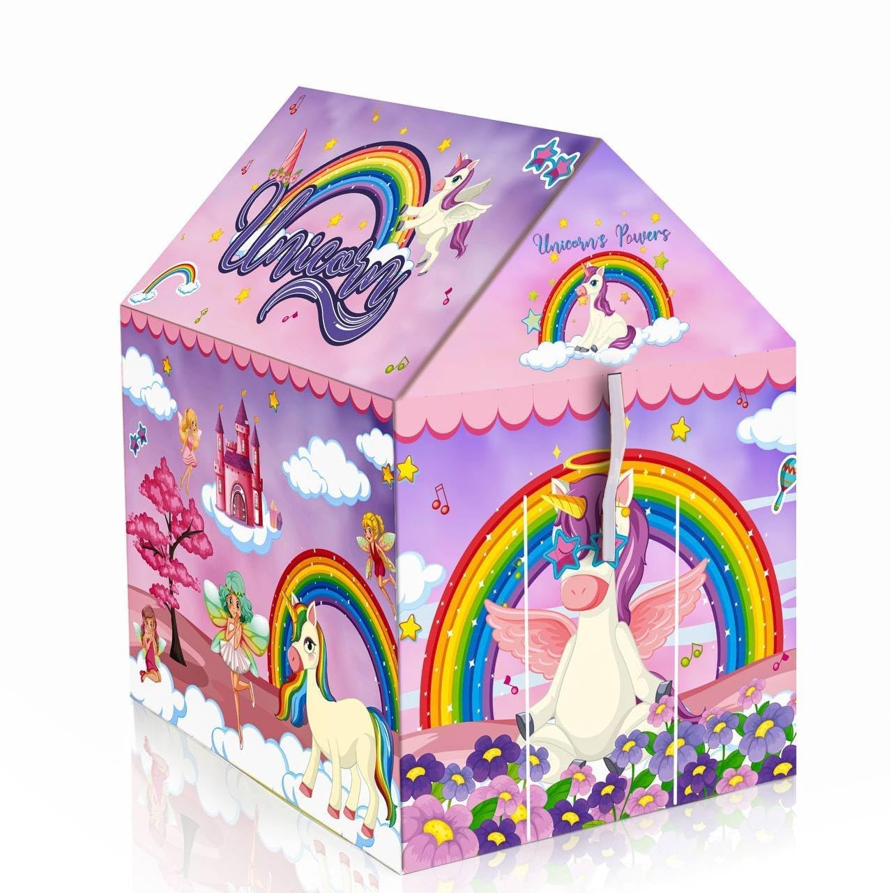 Unicorn Kids Play Tent House for Boys & Girls | Foldable Lightweight Indoor Outdoor & Indoor Playhouse Tent Toy for Children 3-10 Years | Portable Kids Tent House for Fun Play Activities — Amazon image 2