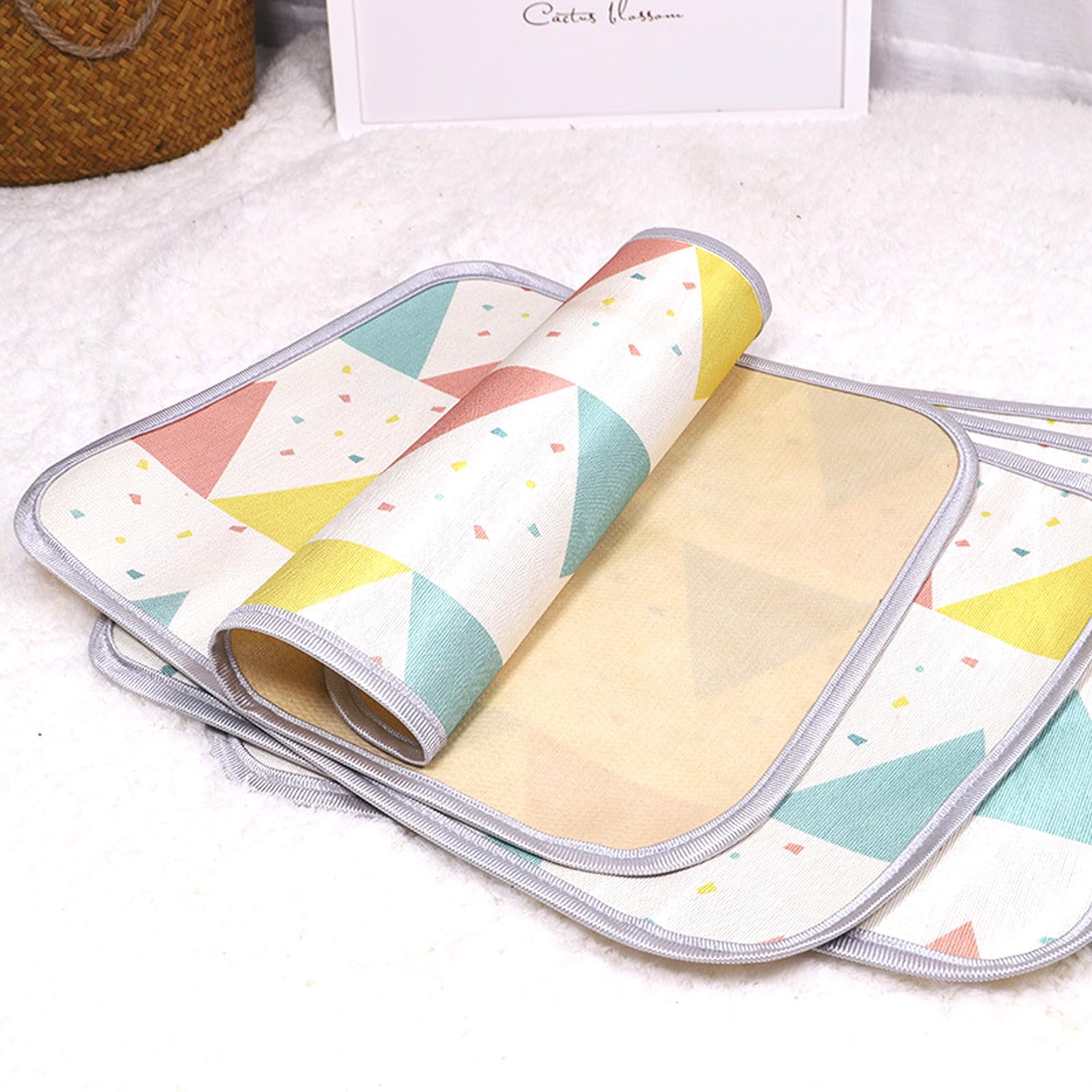 2er-Pack Haustier Kühlmatte, Waschbares Kaninchen-Kühlkissen, 50x40cm Katzen Kühlbettchen Selbstkühlende Matte, Haustier Eismatte Sommer Hamster Kühlkissen, Kühlplatte für Kaninchen
