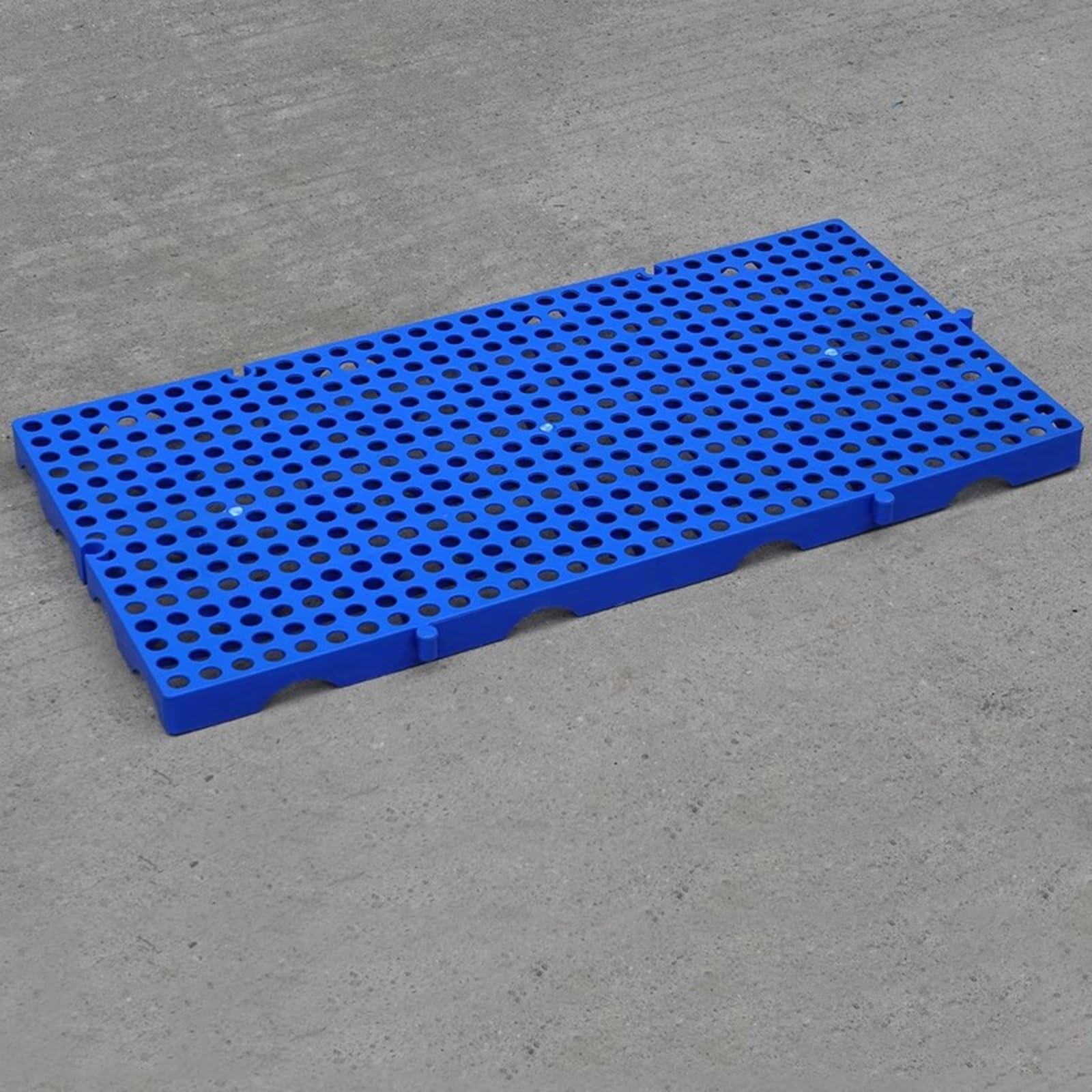 Lot de 2 palettes emboîtables étanches en plastique - 60 x 30 x 3 cm - Pour garage et sous-sol - Idéal pour supermarché et maison