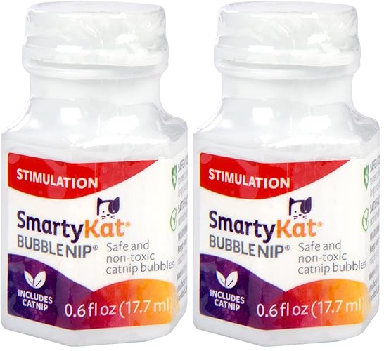 SmartyKat Bubble Nip Catnip Bubbles for Cats & Kittens, Safe for Pets - Trial Size, 0.6 Fluid Ounce (Pack of 2) - Catnip Bubble - 0.6 oz (Pack of 2)