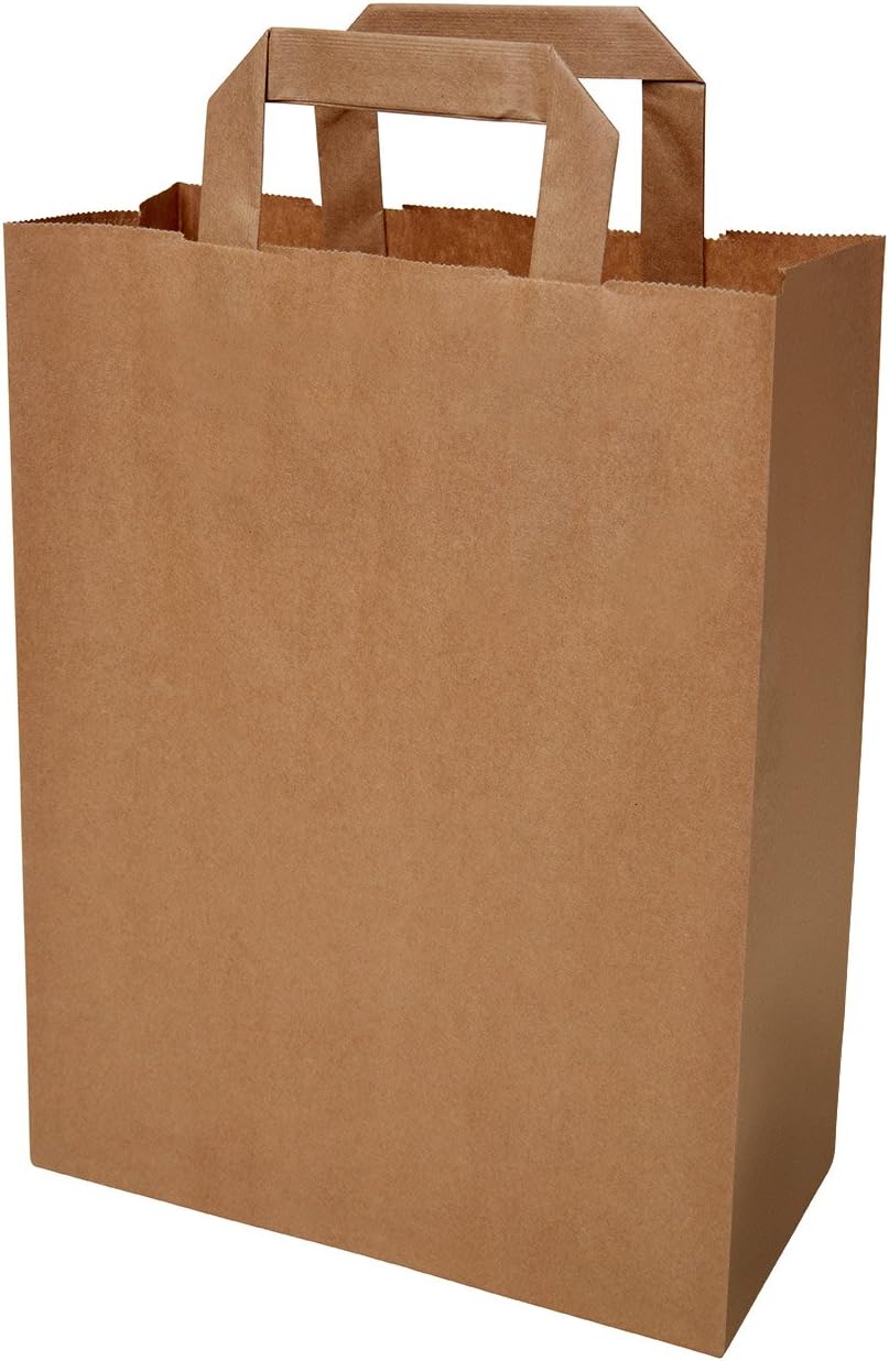 250 Papiertragetaschen Mit Flachhenkel - Dunkelblau 70-80g/m² 3 Größen