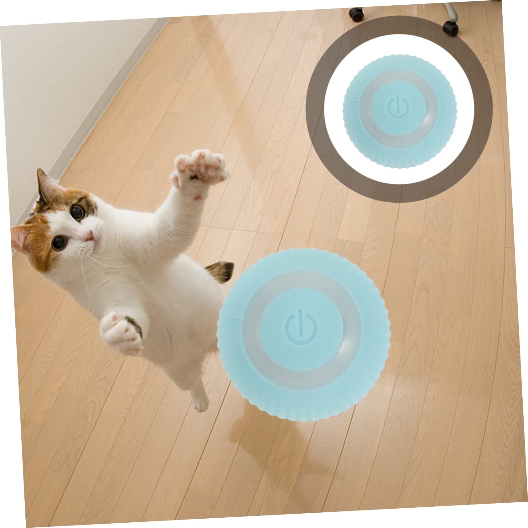 SUPVOX 3 Piezas Gatito Gravedad Sabiduría Gatito Gravedad Inteligente Bola Rodante Juguetes Bolas De Gato Juguetes para Mascotas Juguete Gato Suministro Portátil Juguete