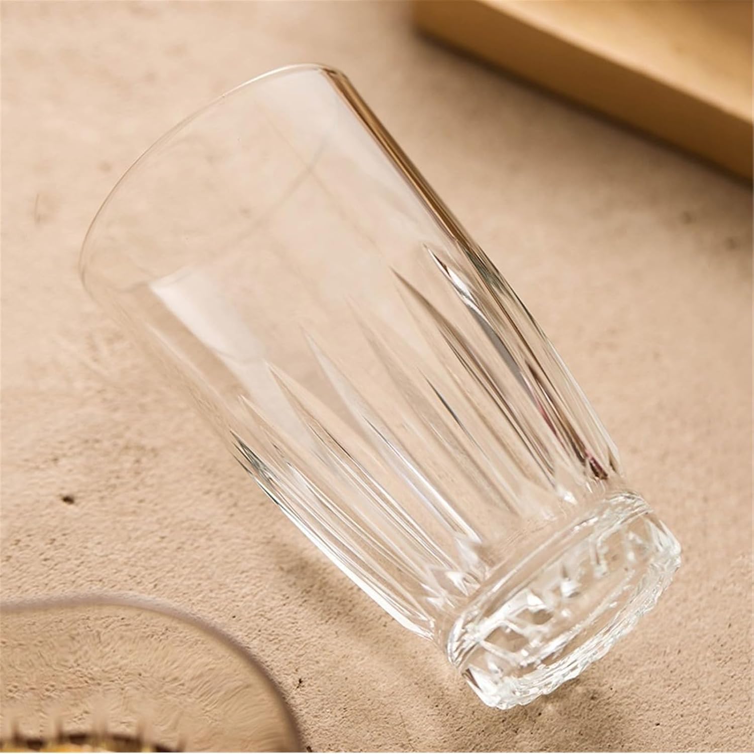 Glass Cups Whiskey Glasses, Old Fashioned Cocktail Liquor Crystal Barware, 3 Sizes for Juice(Large)