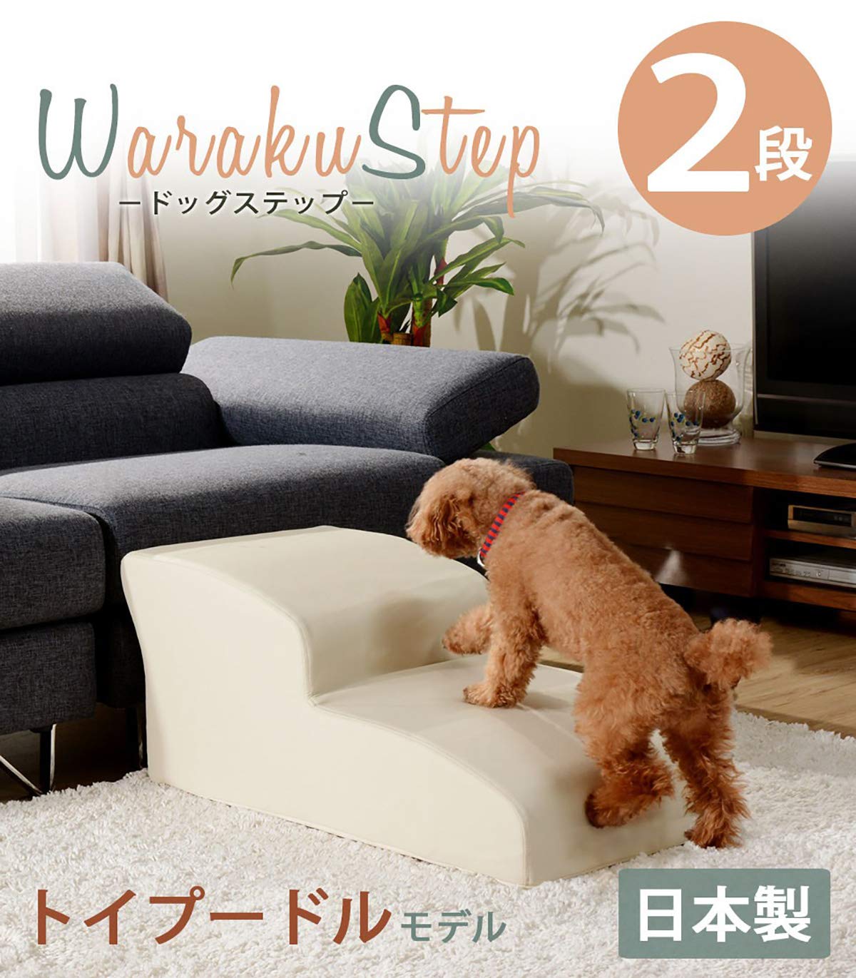 ★キレイ★セルタン 2段ドッグステップ PVCレッド 高さ34cm Amazon | セルタン ドッグステップ 2段 PVCレッド | セルタン