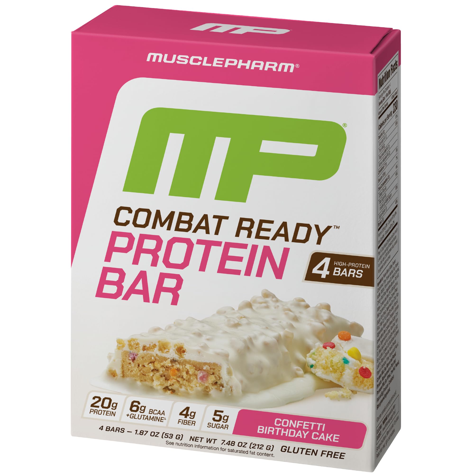 Amazon.com : MusclePharm Combat Ready Confetti Cake High Protein