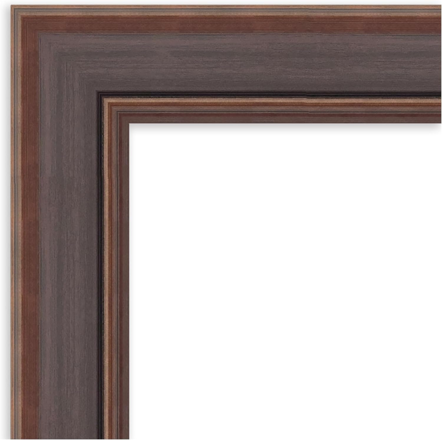 Amanti Art Brown Wall Mirror 30x36 Moab Brown Bronze Rectangle Bathroom Mirror for Wall Decor Living Room, Large Modern Frame, Hangs Horizonally and Vertically, Bathroom Decor, Beveled Edge