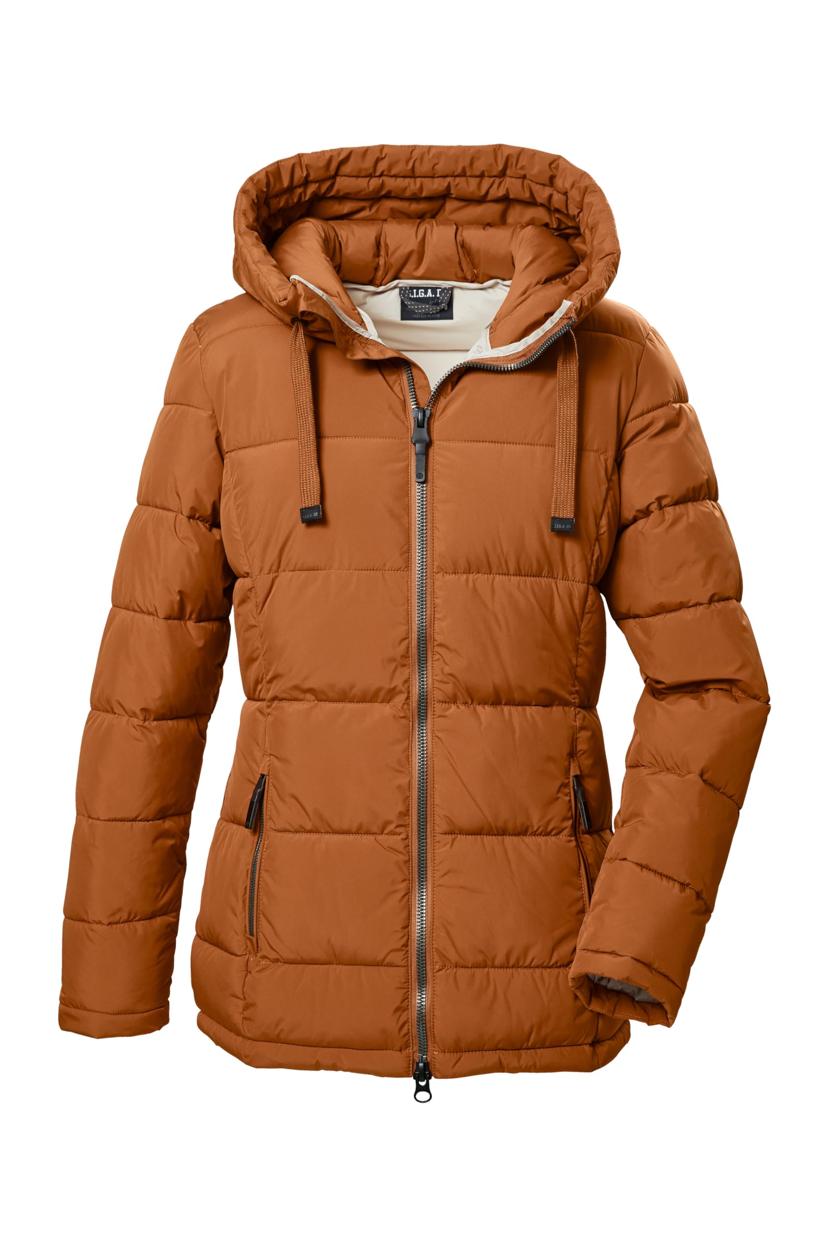 G.I.G.A. DX GW 68 WMN QLTD JCKT 42390-000 Women's Quilted Jacket with Hood, Light Rust, 48