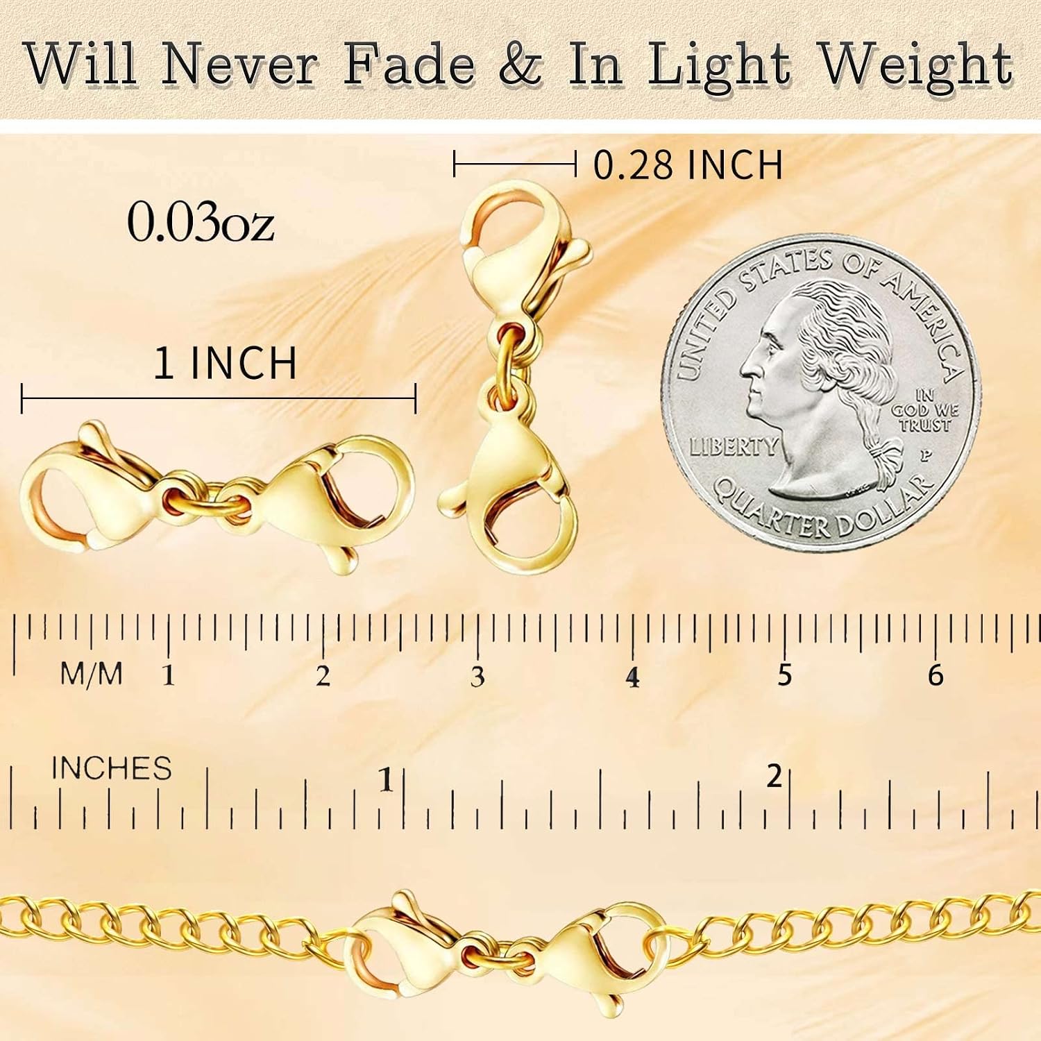 10 Pack Double Lobster Clasp Necklace Clasp Classic Double End Design Necklace Clasps and Closures, Necklace Extender Double Claw Connector Suitable for Jewelry Chain image 2