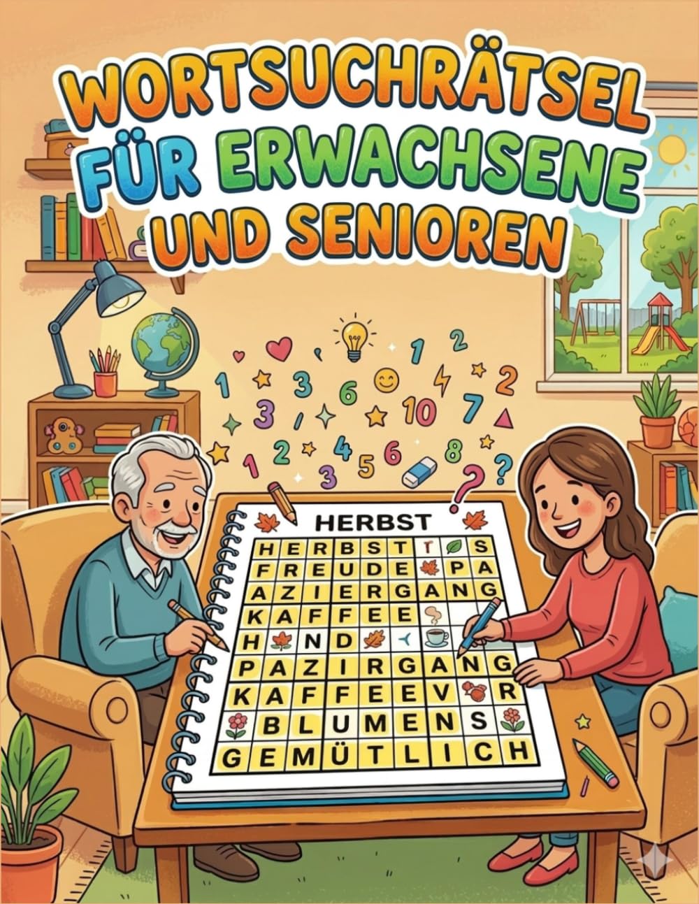 Wortsuchrätsel für Erwachsene und Senioren: Extra großer Druck – 60 spannende Themen-Rätsel für Gehirnjogging, Entspannung und Konzentration | XXL Suchsel-Buch