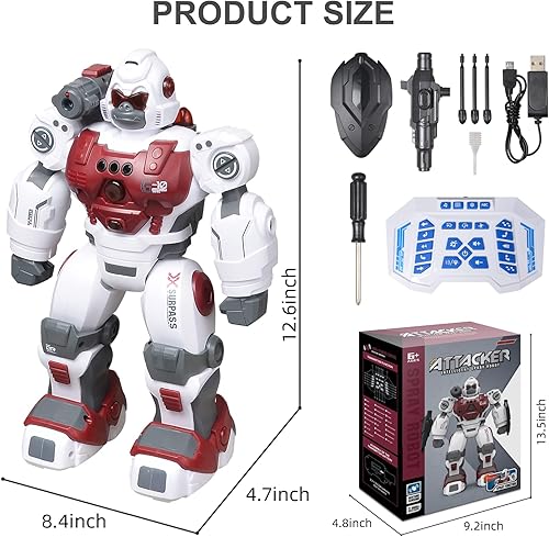 Miniatura 6 de MDGZY Robot de control remoto para niños robot de detección de gestos robot programable robot RC inteligente con pulverización interactiva robots de