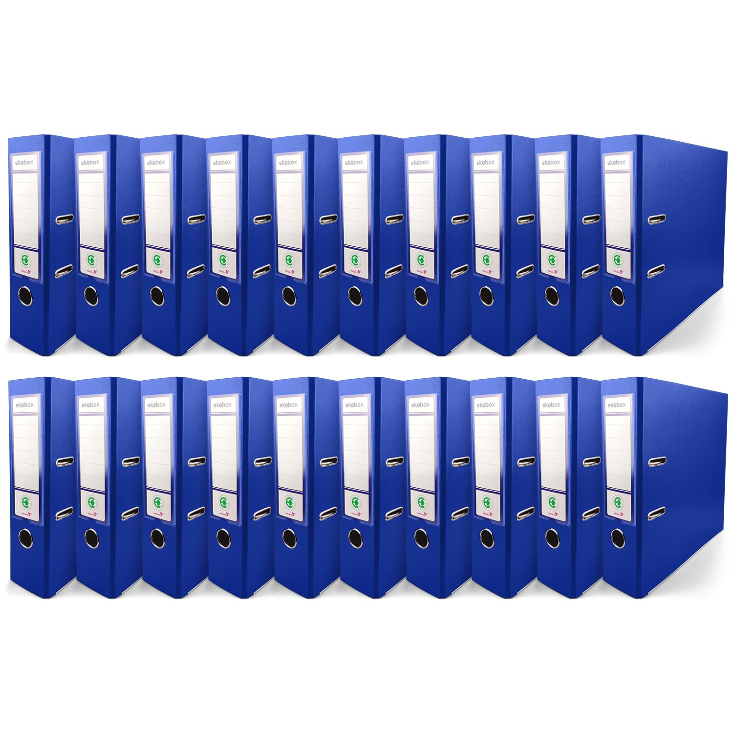 Netuno 20 Binder Blue A4 Spine 8 cm 3.15in Extra Wide Cardboard File Organizer for Office School Desk Storage documents Strong Stable Large Capacity Practical โ image 1