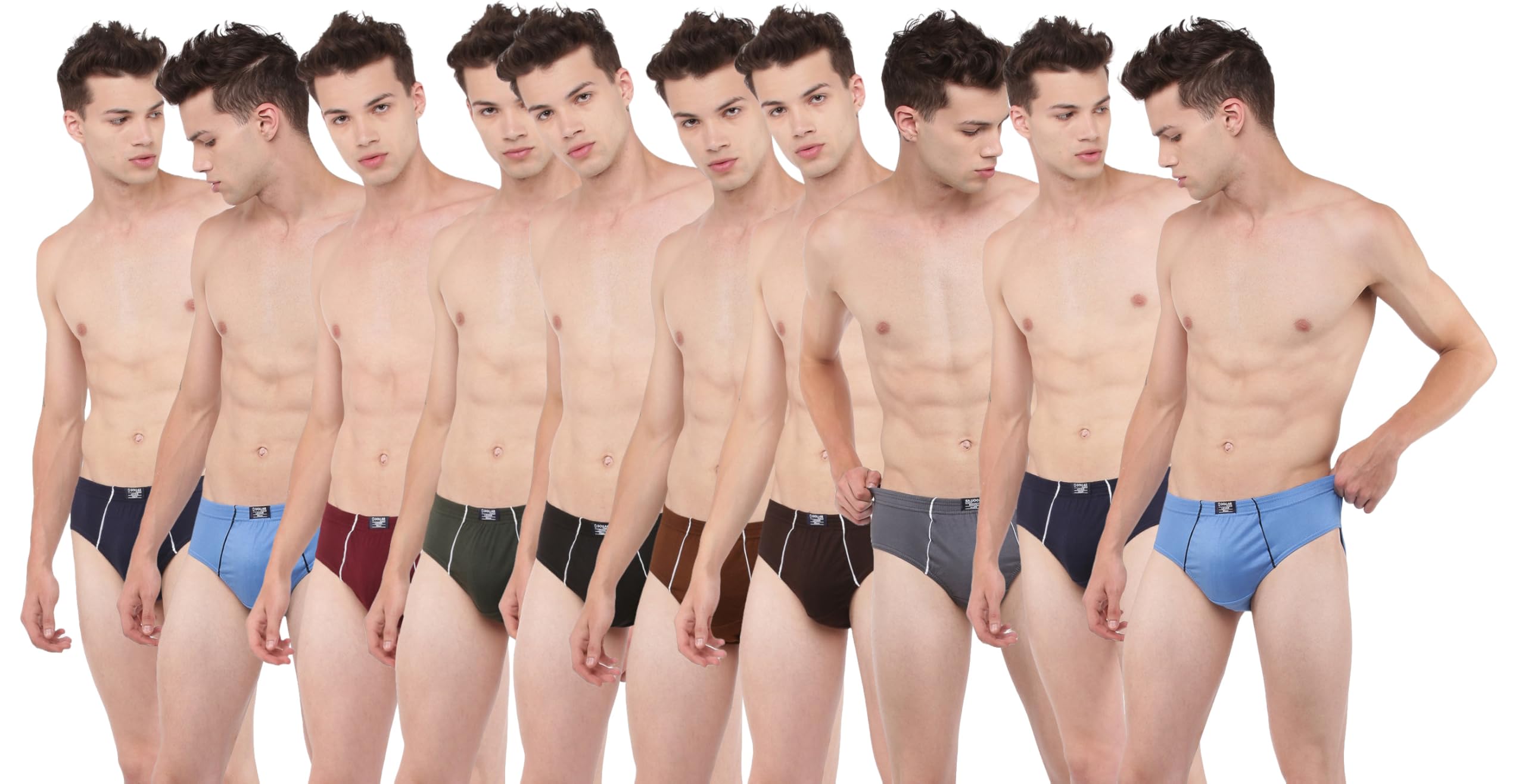dollar Lehar Super Combed Cotton Mens Brief - Actual Colour May Vary-picture-57