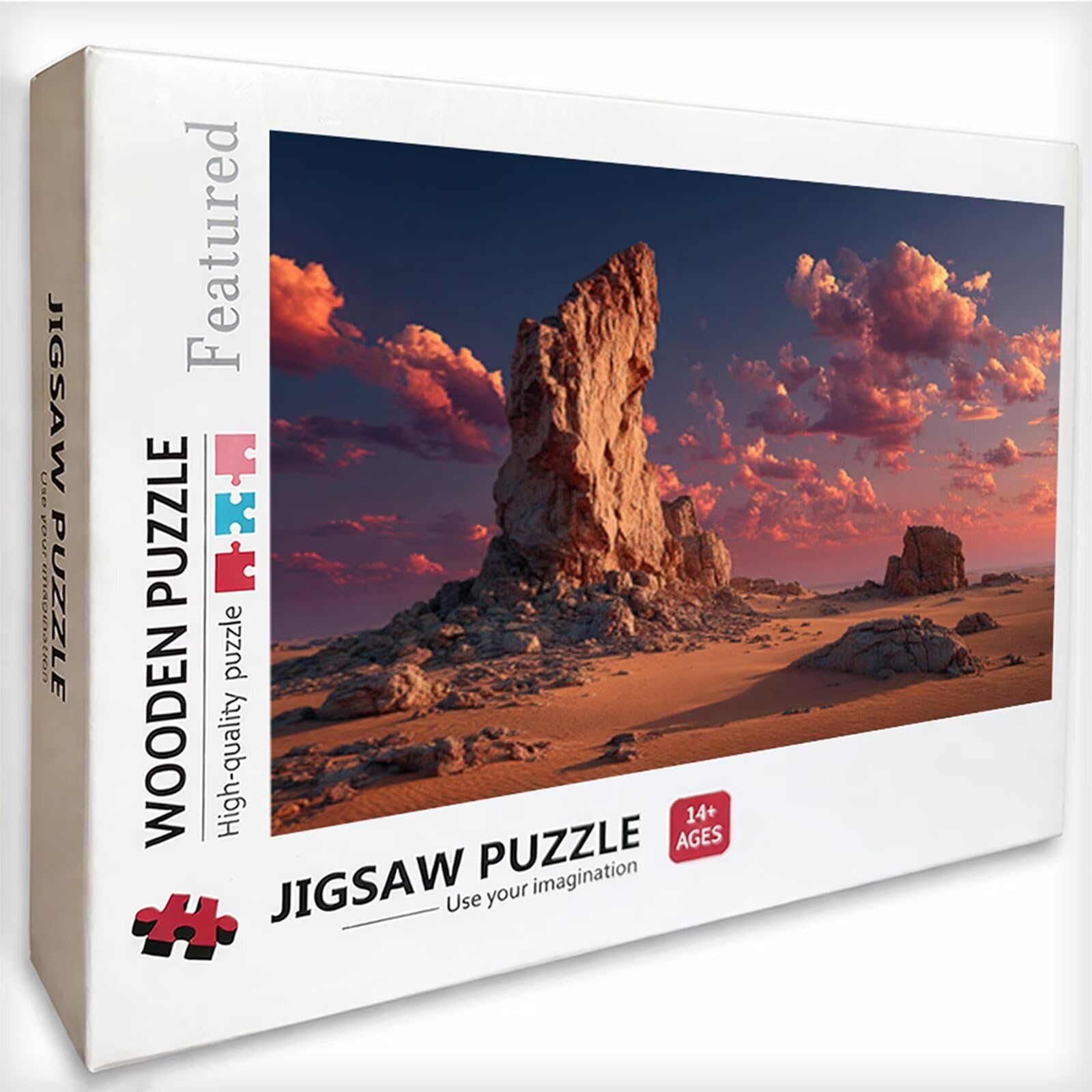 Puzzle drewniane 6000 elementów pustyni, chmura puzzle dorośli z pudełkiem 179 x 105 cm, aktywność rodzinna, gra edukacyjna najwyższej jakości puzzle wyzwanie, dla dorosłych nastolatków, pomysł na