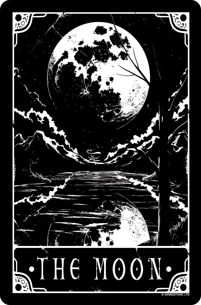 Deadly Tarot - The Moon Small Tin Sign