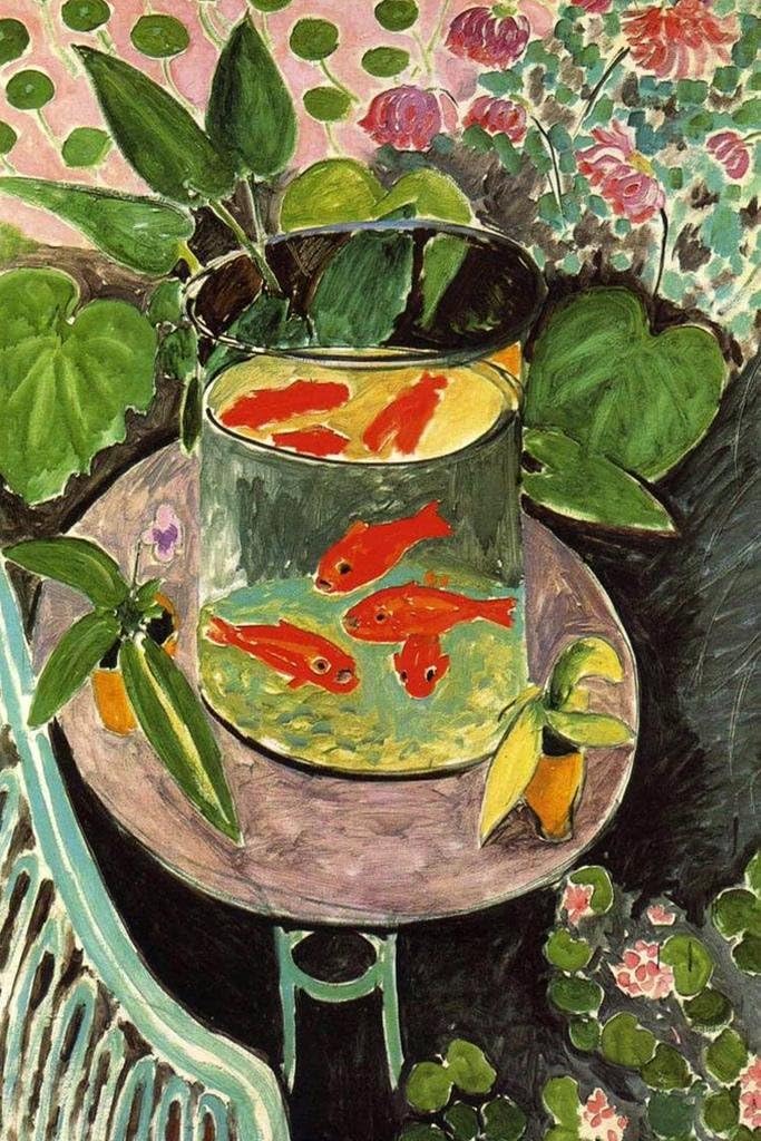 Henri Matisse Goldfish Poster Abstract Print Art Fish Posters Aesthetic Prints Painting Cool Wall Art Print Poster 24x36
