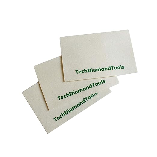 A Set of 3 Wool Cloths for Buffing or Polishing with TechDiamonTools Diamond Pastes