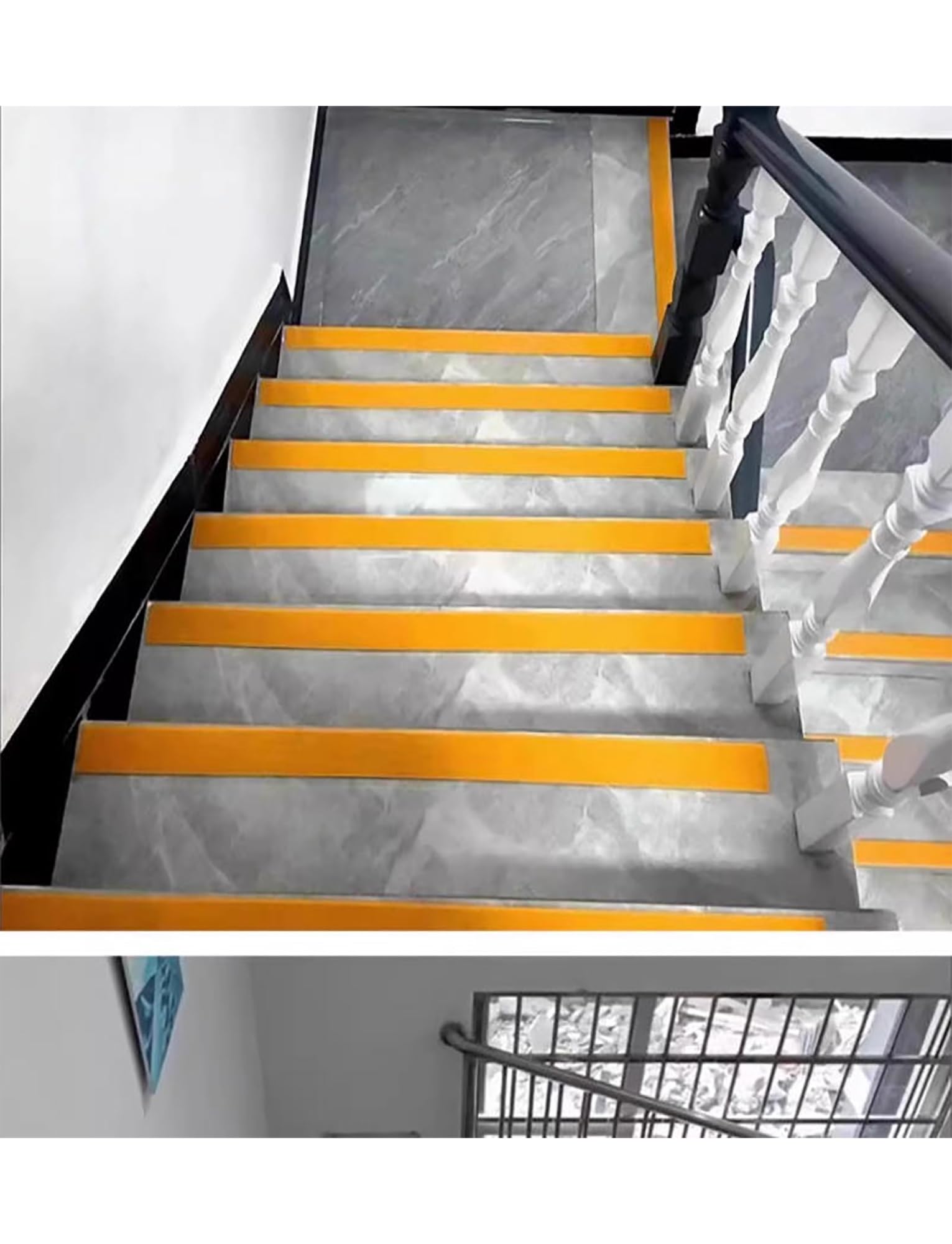 Breite 3/4/5/6/8/10 cm Selbstklebendes PVC-Antirutschband for Treppen – Wasserdichte Antirutschstreifen for Treppen, Böden und Rampen im Innen- und Außenbereich(Grey,8x2000cm)