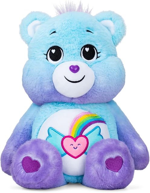Care Bears 22425 35cm Medium Plush Dream Bright Bear, Collectable Cute Plush Toy, Cuddly Toys for Children, Soft Toys for Girls and Boys, Cute Teddies Suitable for Girls and Boys Aged 4 Years +