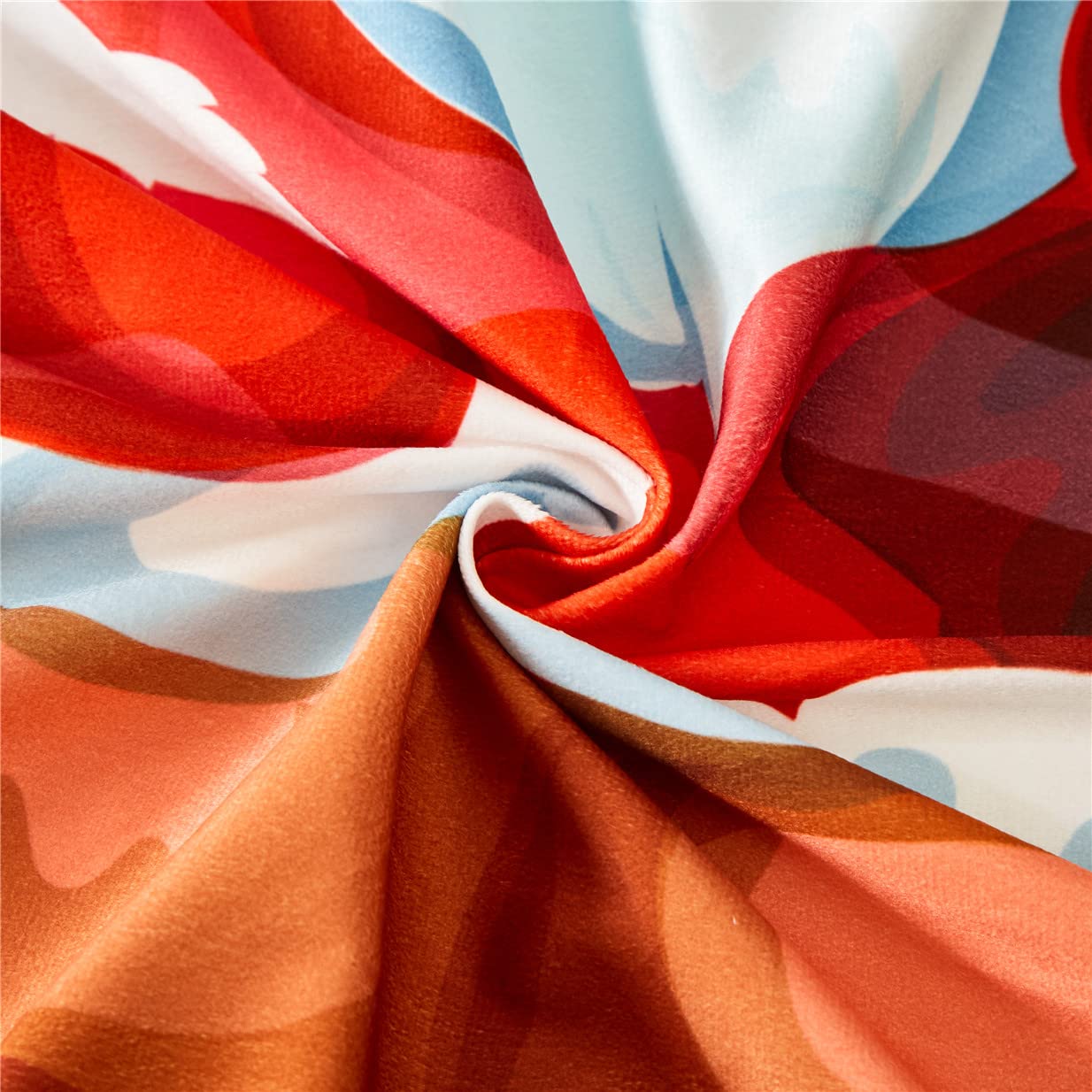 Belista Weihnachts-Sherpa-Decke – 152x203 Cm, Stahlblau, Mit Weihnachtsmann-Motiv