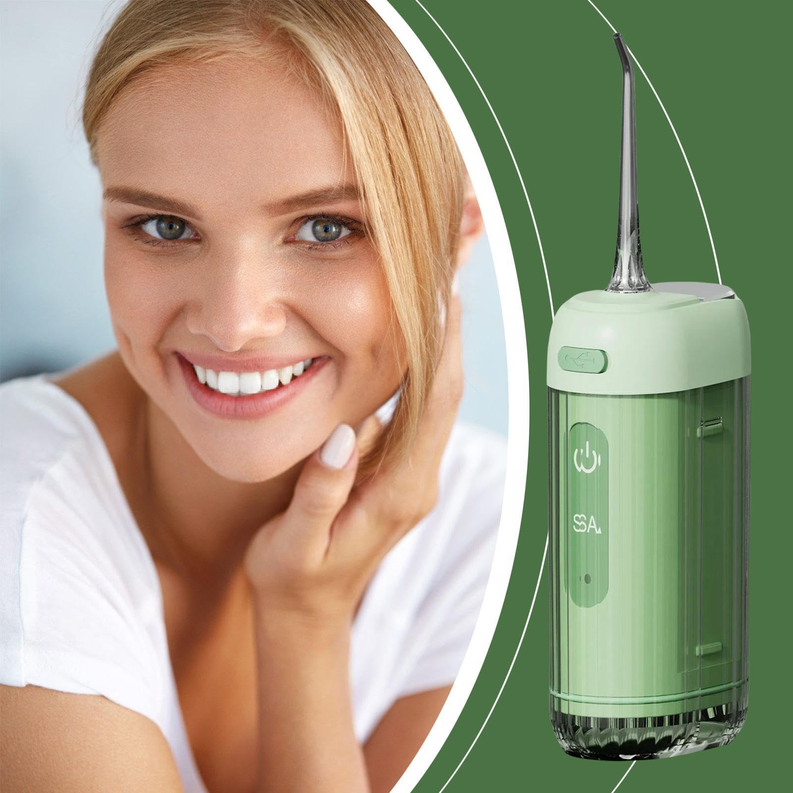 Idropulsore Dentale Irrigatore Elettrico Senza Fili | Idropulsore senza fili con batteria ricaricabile per adulti, bambini, donne, viaggi, casa, scuola, palestra, vacanze,