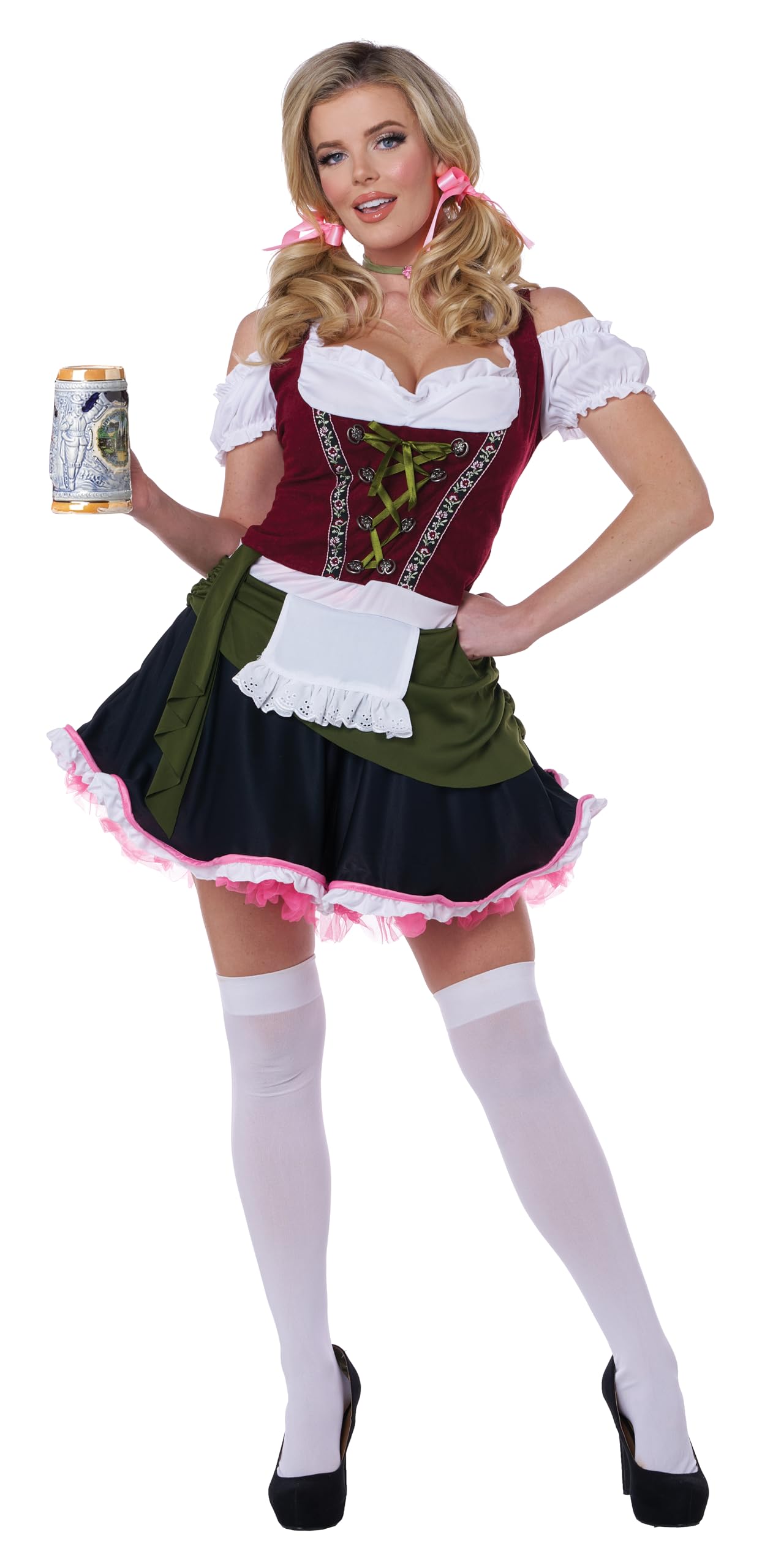 California Costumes Damski kostium Bavarian Bar Maid dla dorosłych