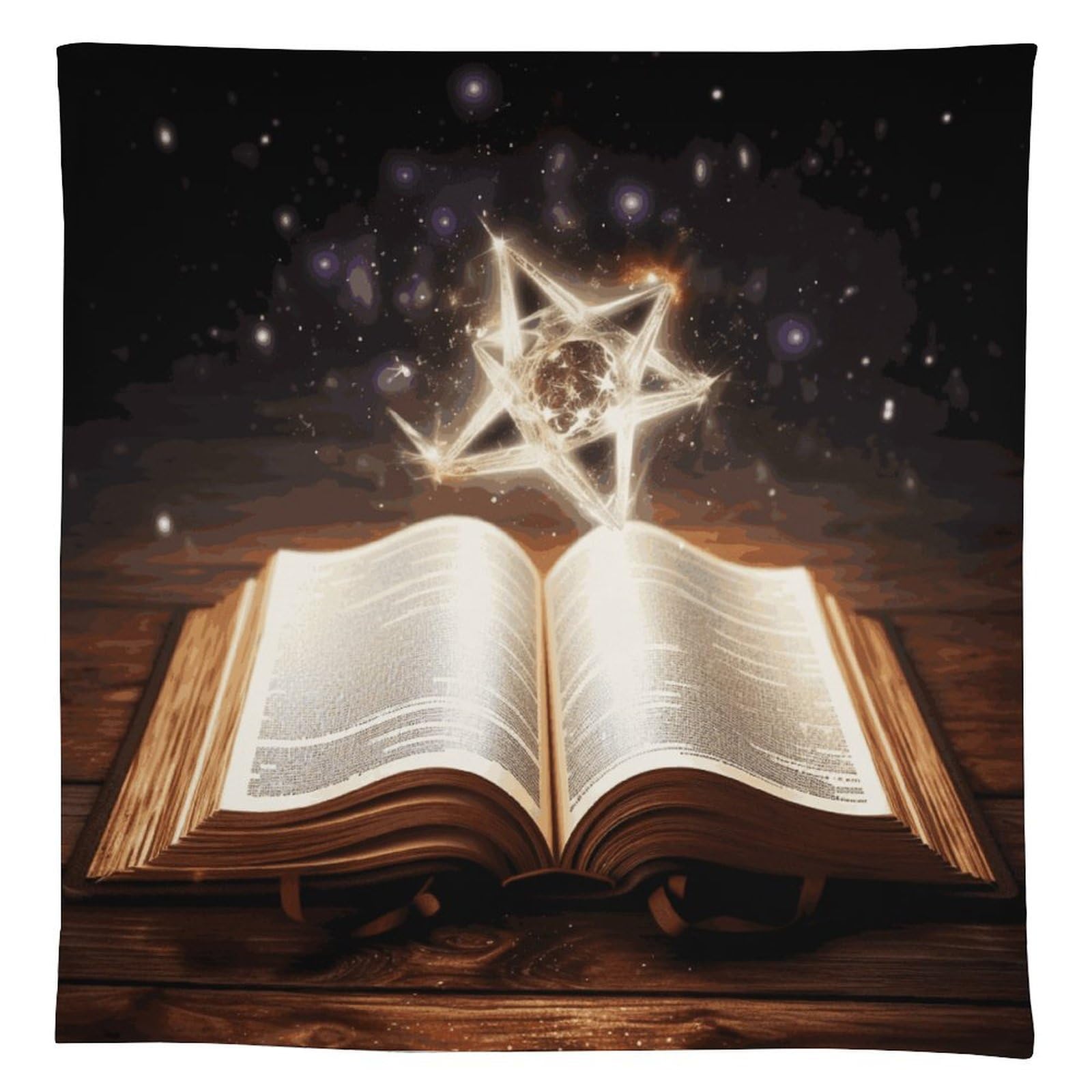 Nappe de table rectangulaire livre magique lavable pour cuisine