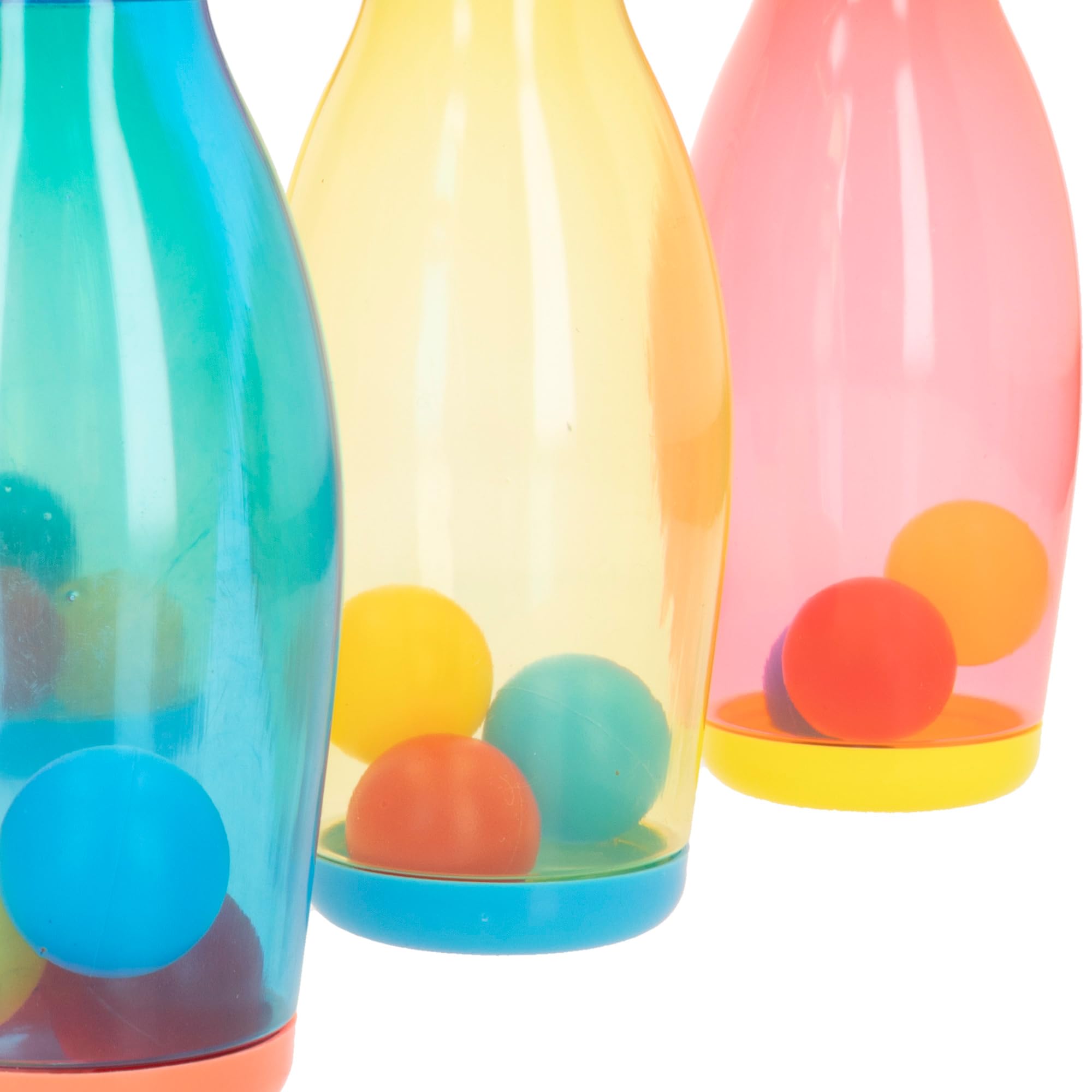 ColorBaby Fun Area! Juego de Bolos, Bolo 7,5x21 cm, Pelota de Ø10 cm, Juegos para niños Exterior, Juguete Infantil niño, Juego Entrenamiento, Juguetes Verano, A Partir de 3 años (47688)