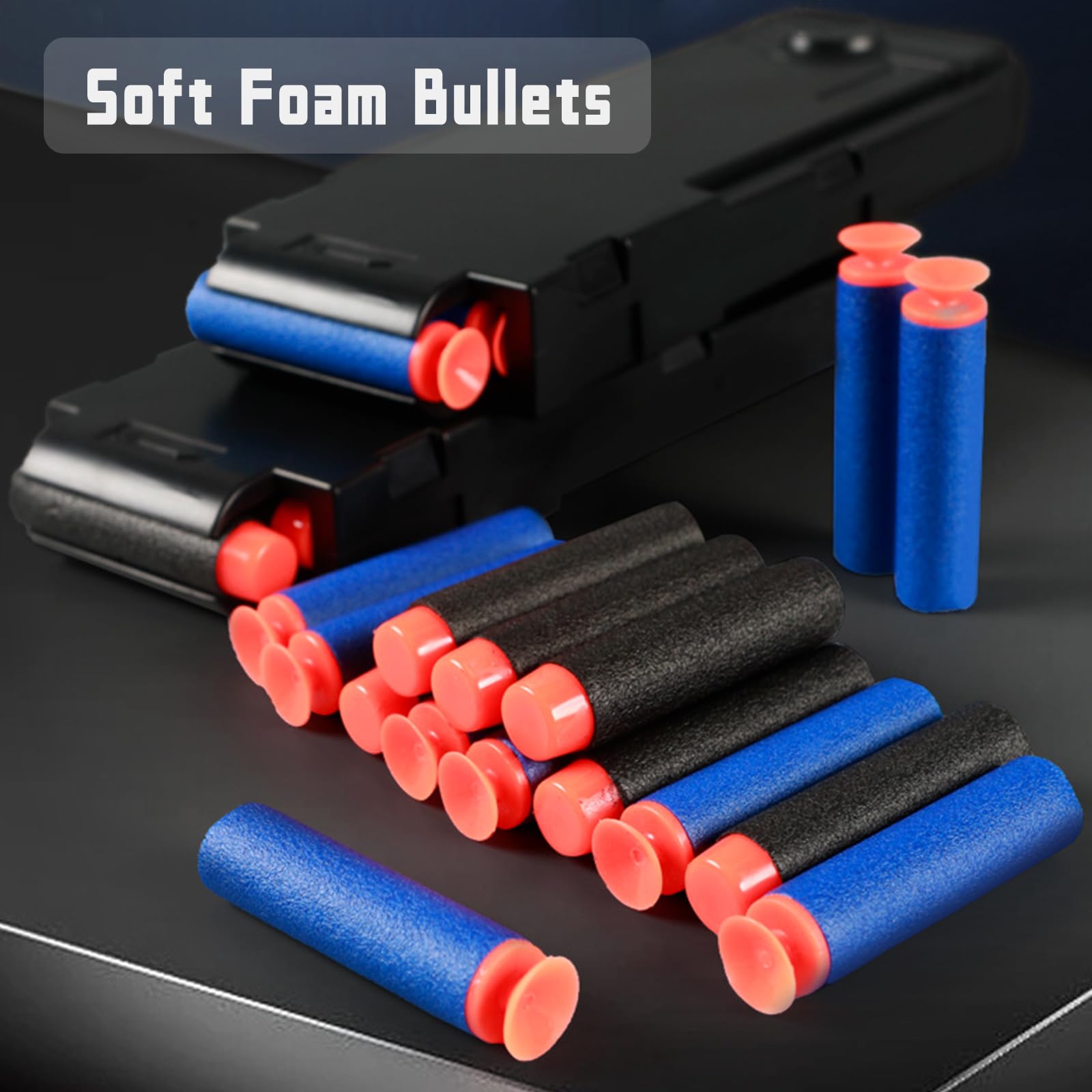 Spielzeug Pistole, weichen Schaumstoffkugeln, elektrisches Schussgerät Erwachsene, Soft Foam Bullet Blaster Toy Guns, Weihnachts-, Halloween- und Geburtstagsgeschenk