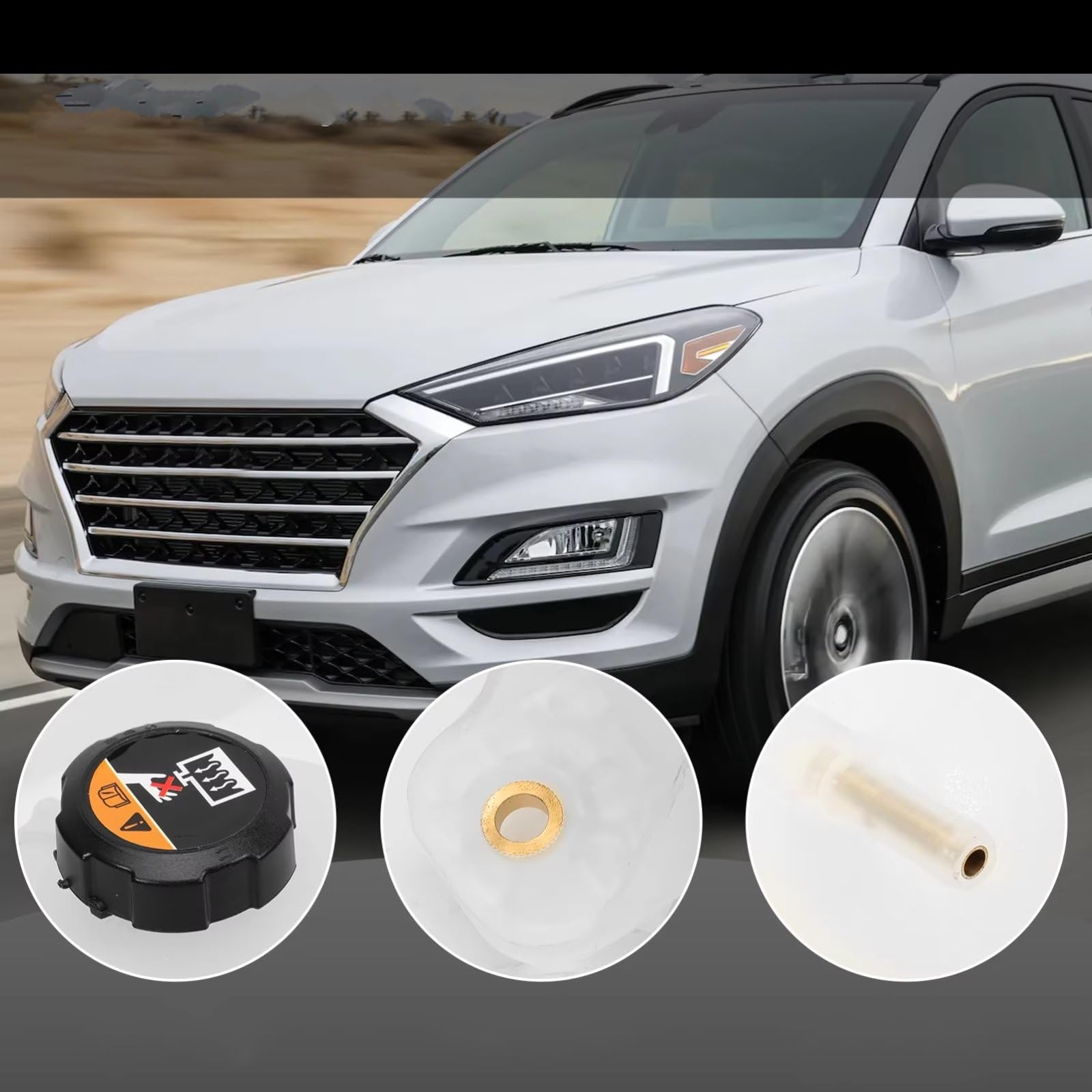Vaschetta Espansione Compatibile Con Hyundai Per Tucson 2016 2017 2018 2019 2020 Serbatoio Del Liquido Di Raffreddamento Motore Troppo Pieno Sostituisce 25431-D3600