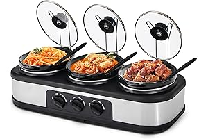Triple Slow Cooker Buffet Server