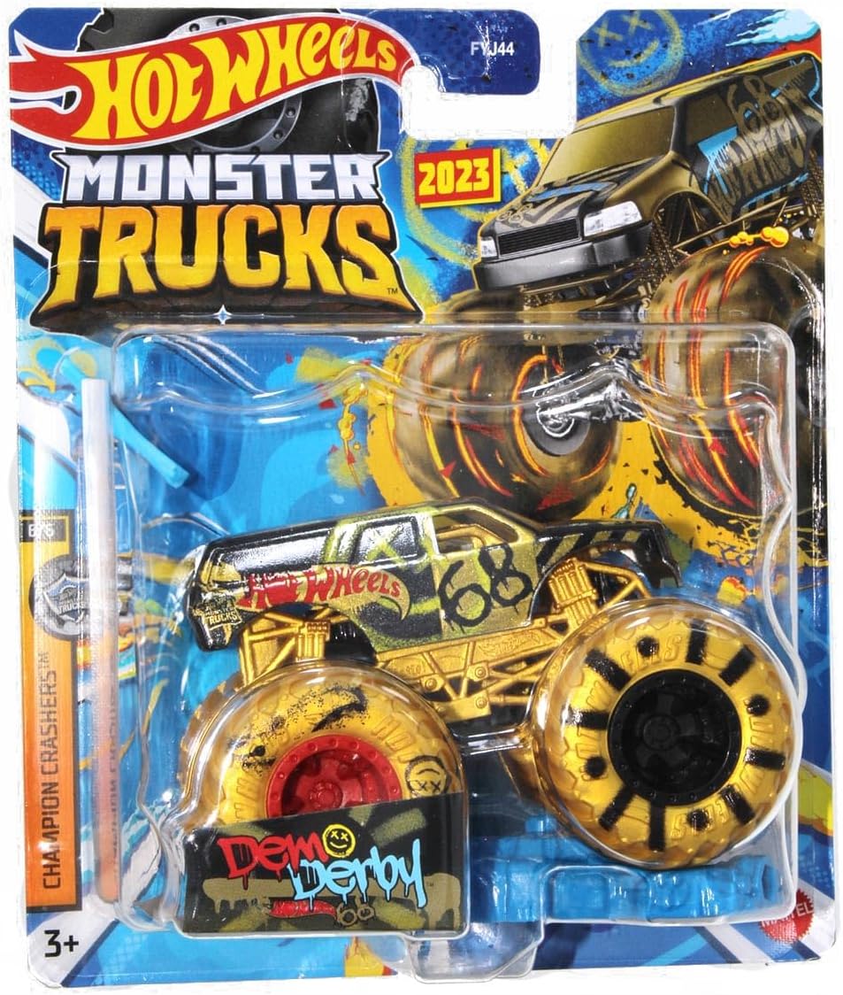 Hot Wheels Monster Trucks New for 2024 1:64 Scale (Rodger Dodger 3/12 Freestyle Wreckers)