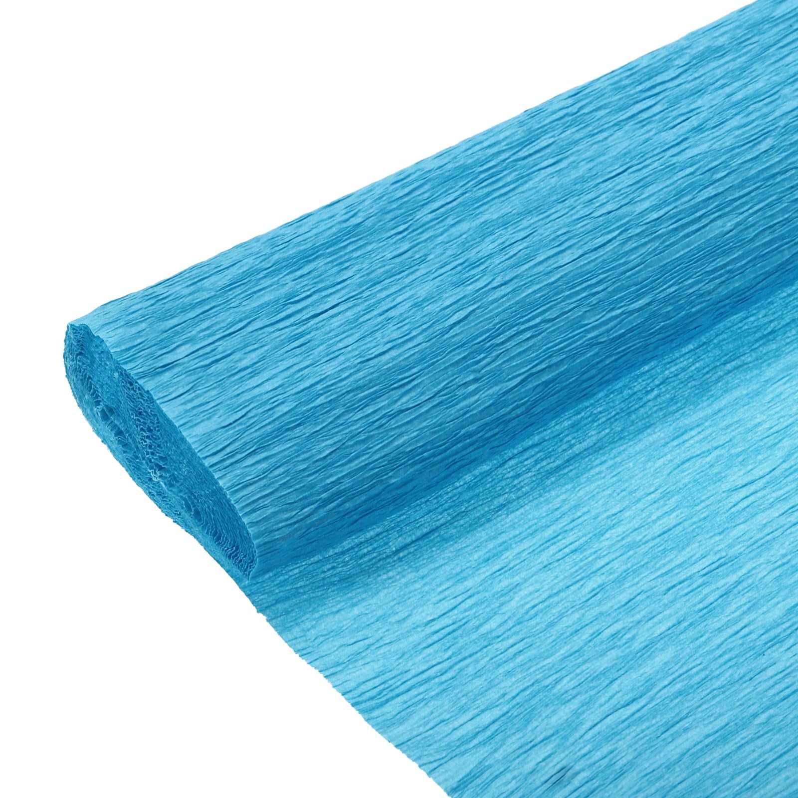 MECCANIXITY 6 rotoli di carta crespa da 2,5 m di lunghezza e 25 cm di larghezza, per cerimonie di nozze, varie decorazioni per festival, blu scuro