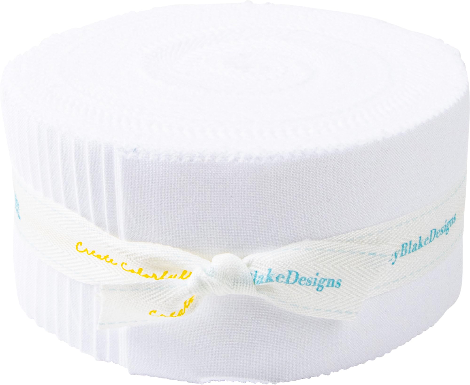 Riley Blake 2.5" Rolie Polie Precut Bundle 40pcs-Confetti Cottons - Riley White