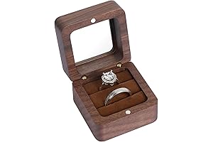 Rustic Double Ring Box for Wedding