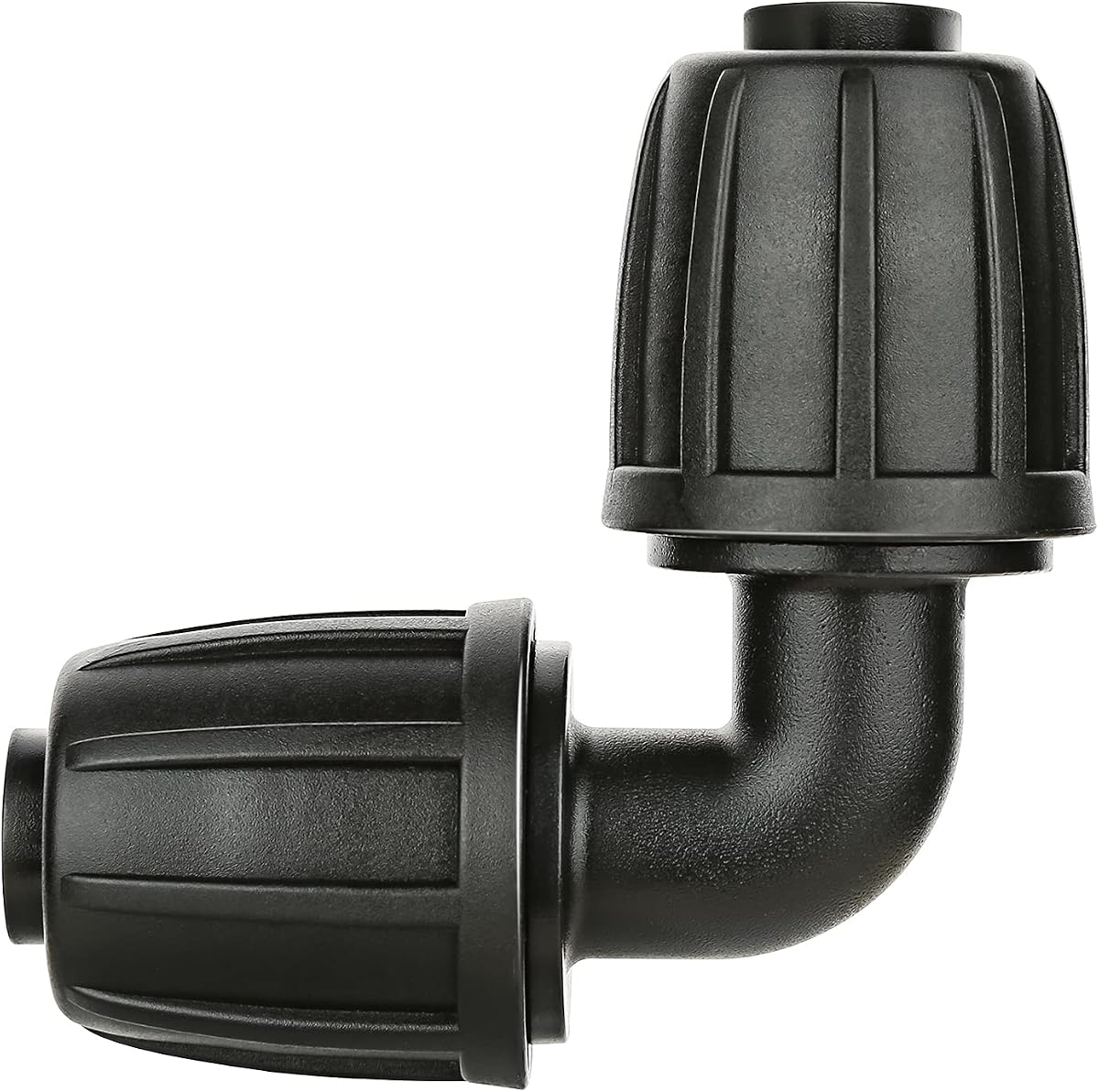 1/2" Drip Irrigation Fittings, Lock Barbed Elbow Connectors for Garden | Fit Most Rain Bird, Orbit, Dig, Toro, 1/2" Drip Irrigation Tubing, Pack of 10