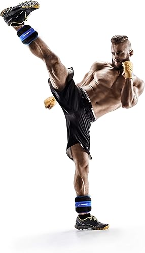 Miniatura 6 de Pesas de tobillo ajustables de 1-51012 libras, pesas para piernas para hombres y mujeres, pesas de muñeca y tobillo para terapia física, yoga,