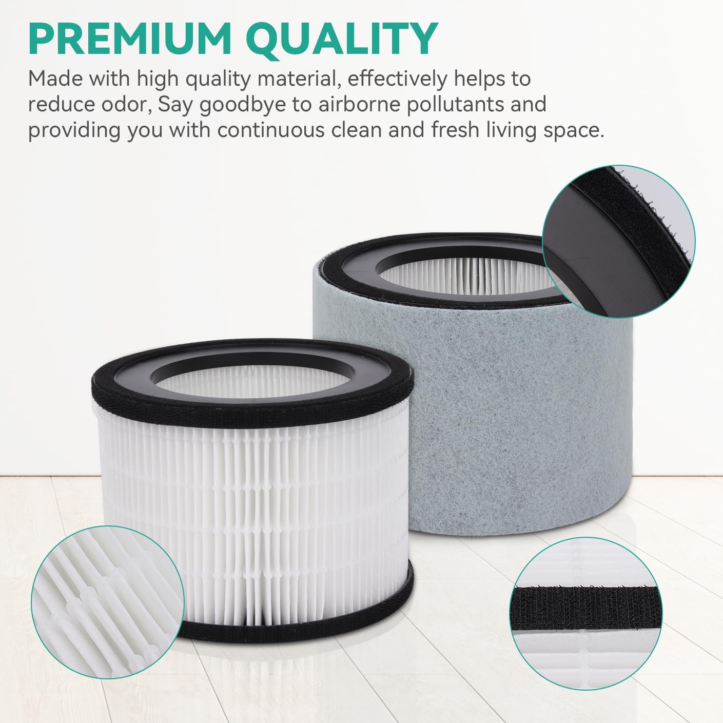 Z-2000 HEPA Filter Replacement for TruSens Medium Z-2000 Z-2500 Air Purifier, 2 HEPA Filter + 4 Activated Carbon + 4 Pre-Filter - Image 6