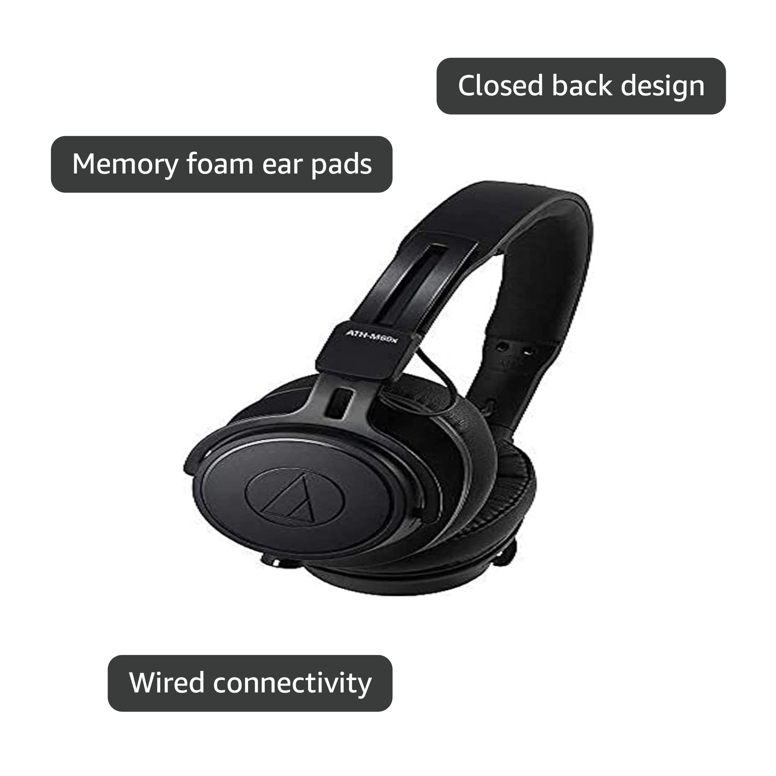 Amazon.com: Audio-Technica ATH-M60X On-Ear Closed-Back Dynamic