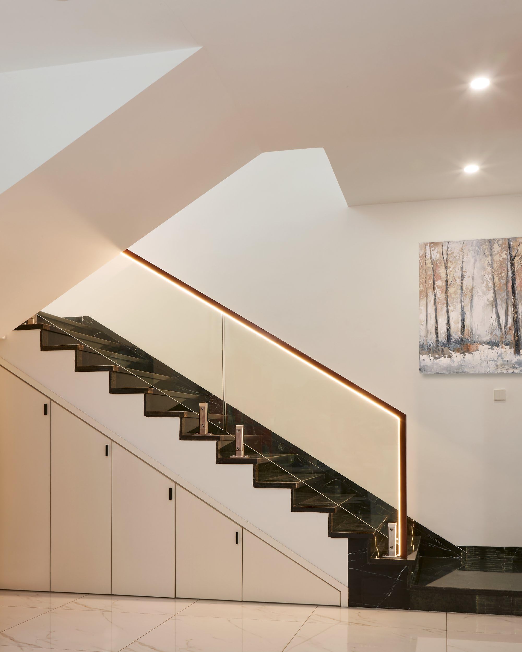 Eglo Tira LED Cob Stripe, 8m cortable, banda de luz adhesiva | iluminación indirecta, plástico blanco, foco cálida