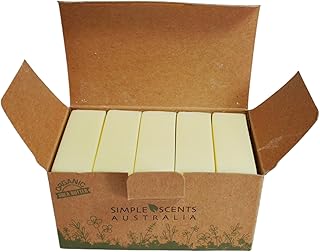 Simple Scents Australia Honeysuckle Scented Natural Soap Bars (5 Bars), 3.5oz Moisturizing French Triple Milled Soap Bars Enriched with Shea Butter - Pure Plant Oil Bath & Body