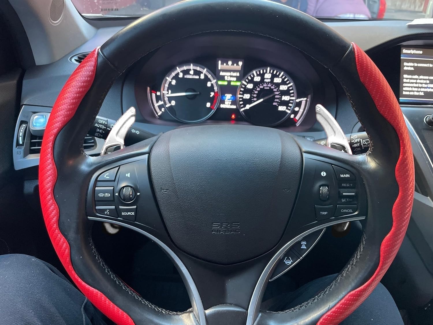 iJDMTOY Sports Silver A-Spec Style Aluminum Larger Paddle Shifter Extension Compatible with Acura 2013-20 MDX, 2013-22 ILX, 2013-16 RDX, 2015-20 TLX, 2009-14 TSX