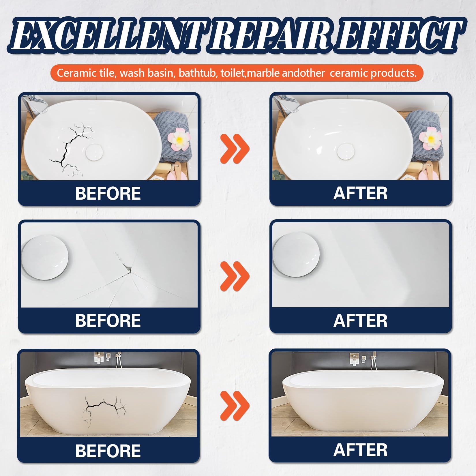 Fliesen Reparaturset - Professionelle Reparatur Für Risse, Kratzer & Löcher In Bad & Küche