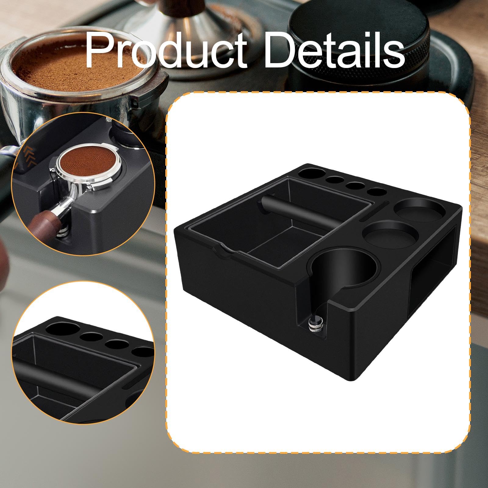 Kaffeetamperstation, Rutschfester Tamperhalter für Kaffeezubehör