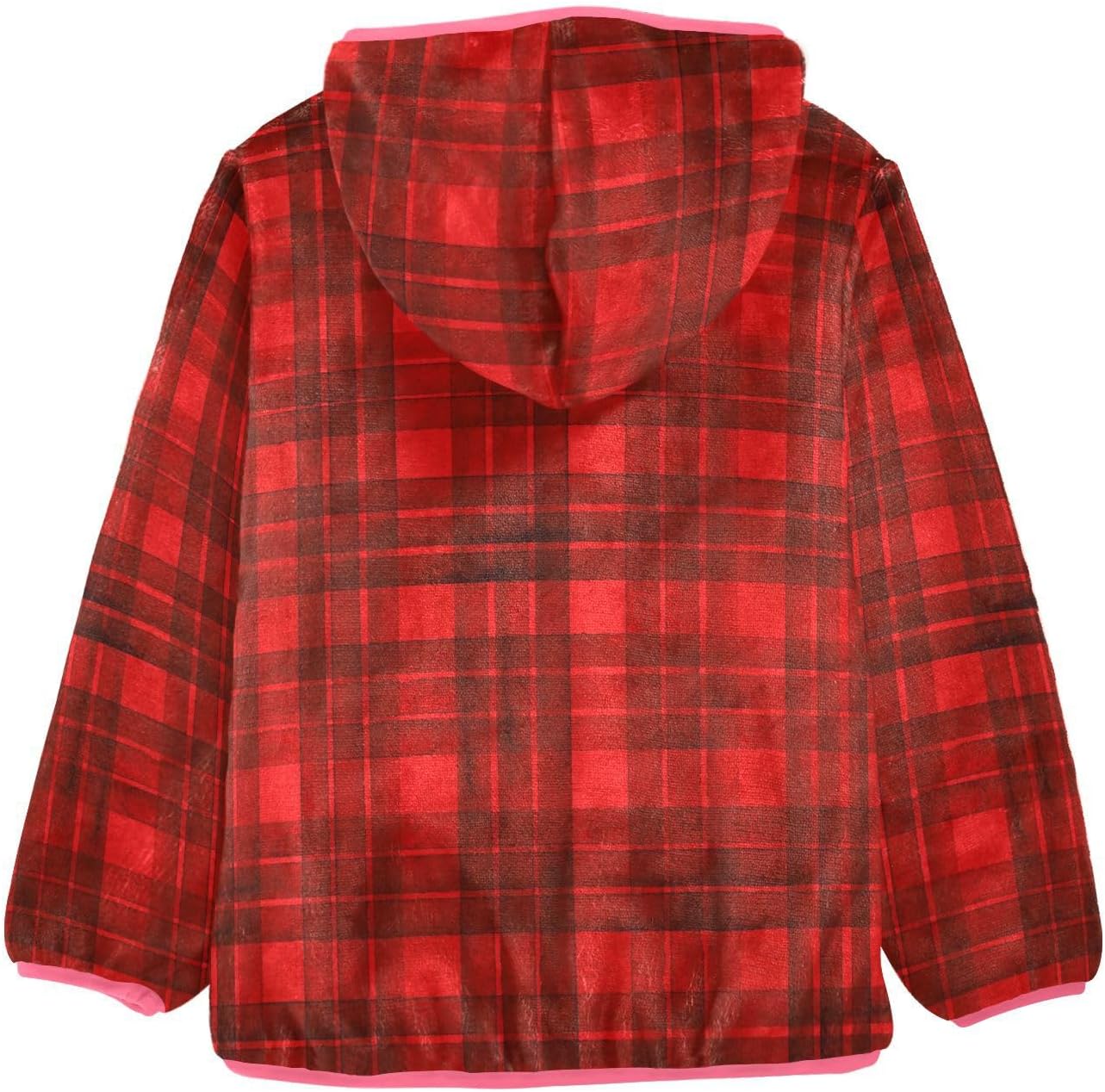 GuoChe Stripe Plaid Sherpa Coat