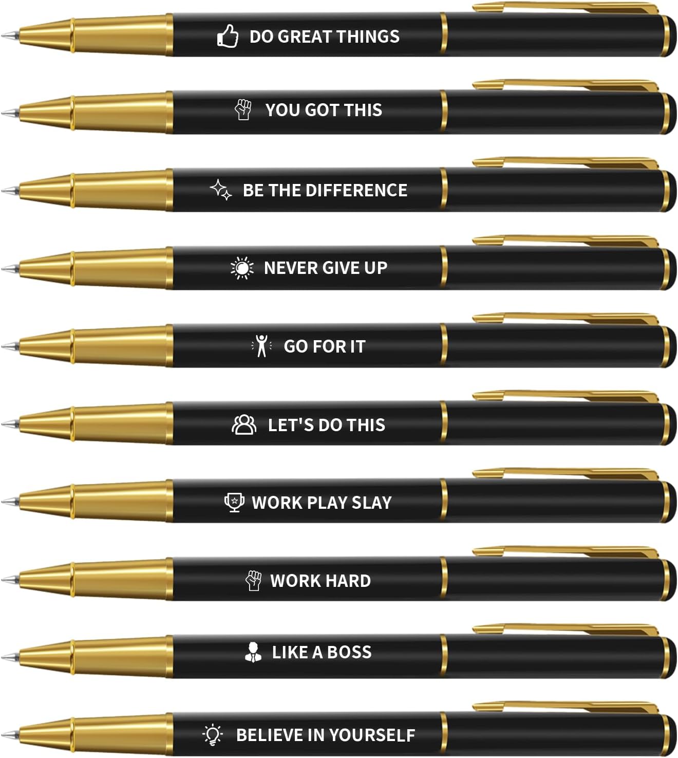 Custom Pens With Name Business Logo Personalized Pens in Bulk Custom Logo/Text Ballpoint Pens Perfect for Office/Students/Teachers/Lawyers – White (48 Pack)
