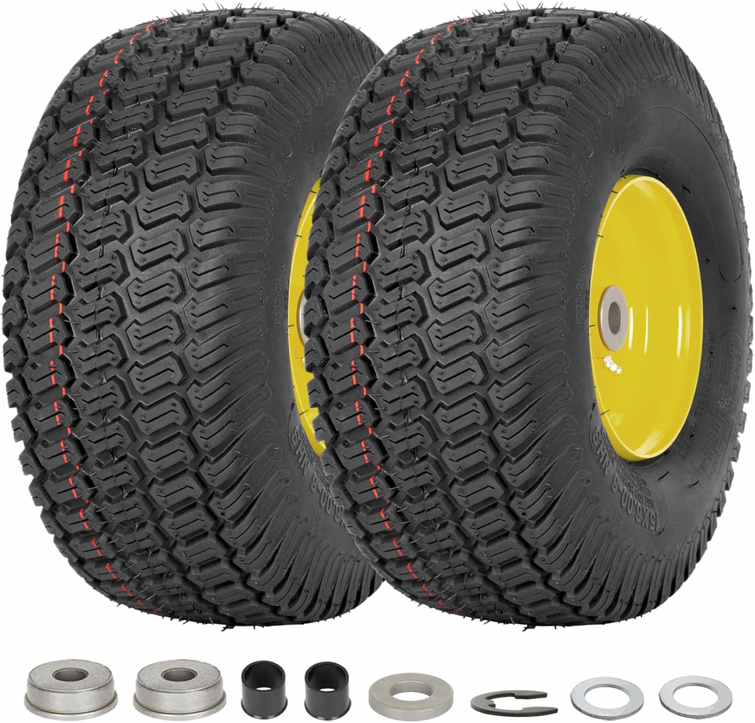 WEIZE 15x6-6 Tire & Wheel Assembly for John Deere Mowers