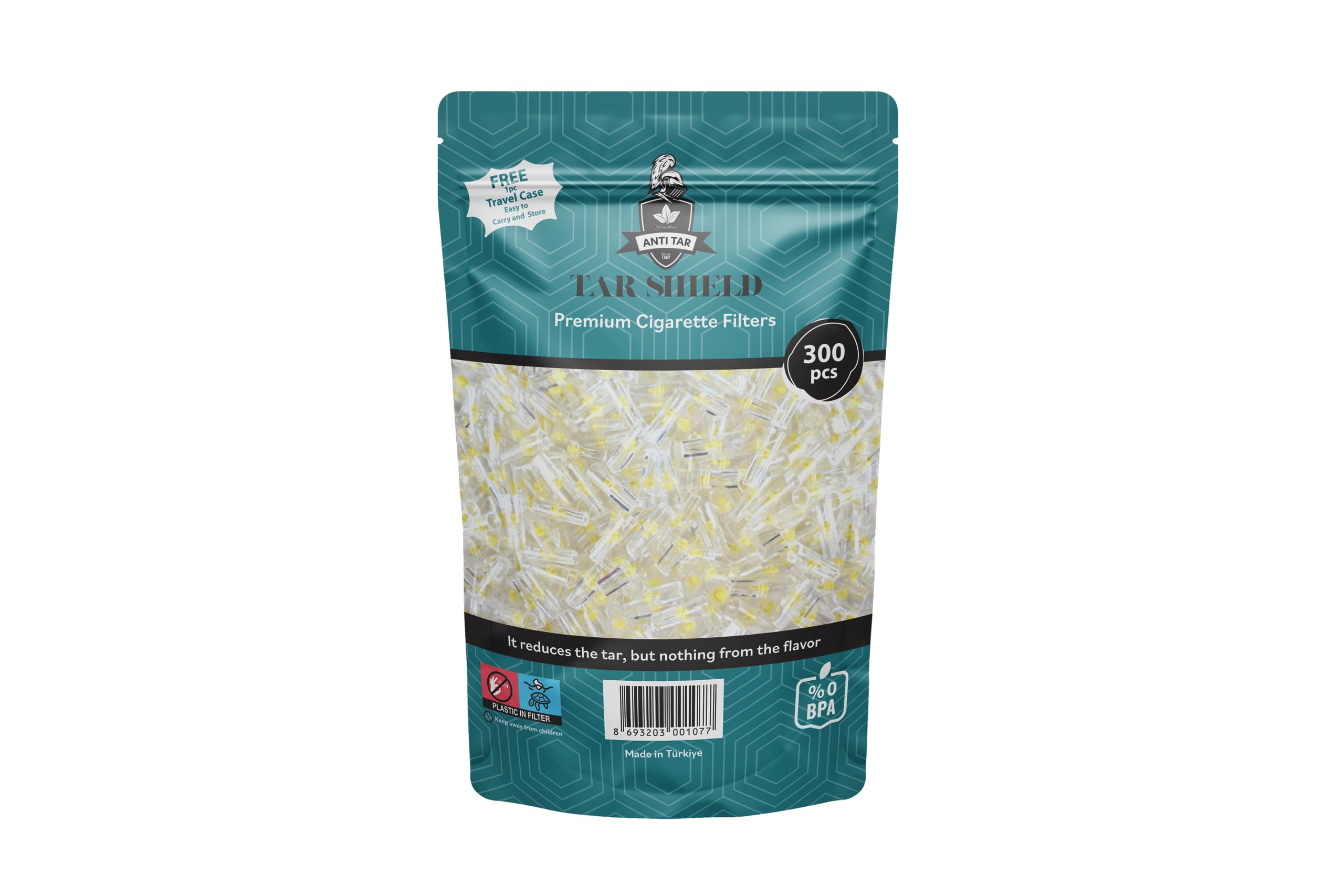 300 Disposable Regular Cigarette Filters, Cigarette Filters That Remove Tar and Chemical, Cigarette Filter Tips for Regular and King Size Cigarettes